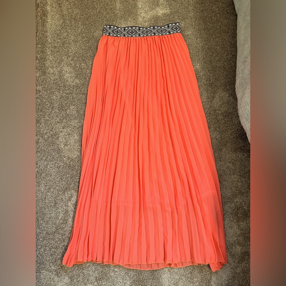 Women’s Coral Flowy Maxi Skirt